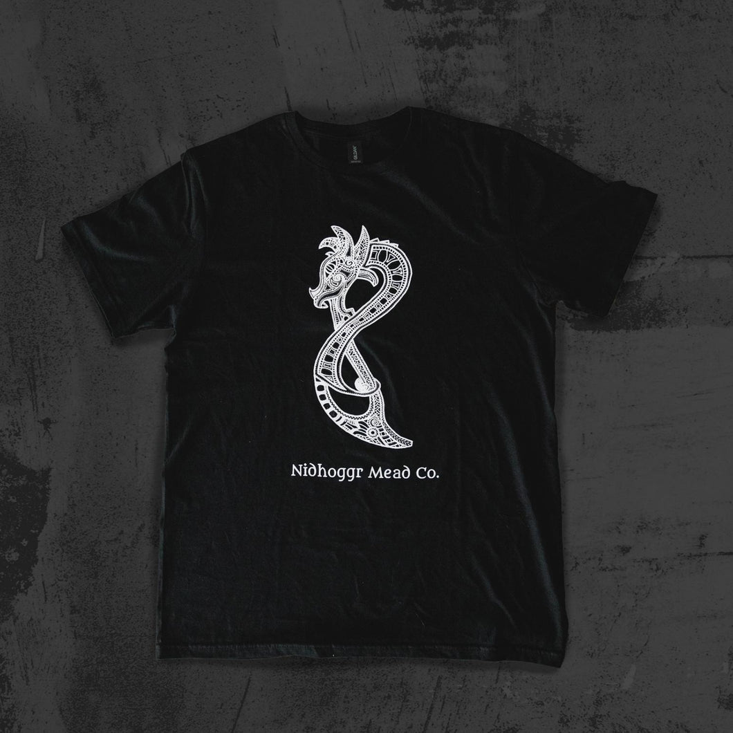 T-shirt Nidhoggr Viking Dot Work Dragon